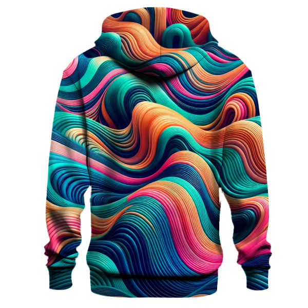 Electric Vibes Pattern Hoodie