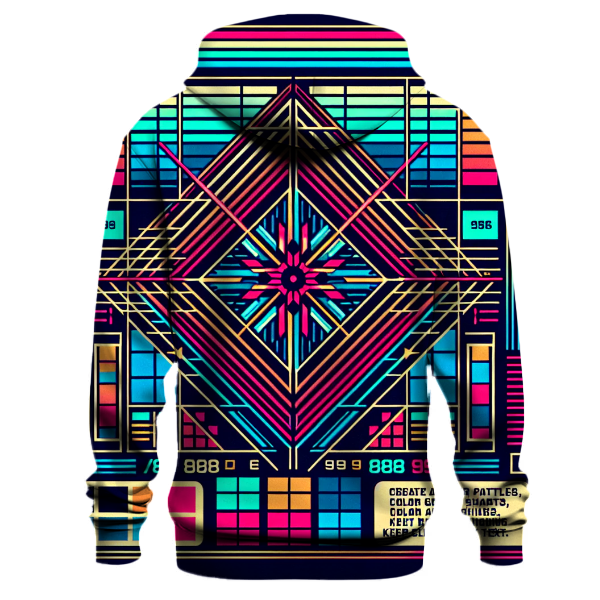 Neon Grid Paradise Hoodie