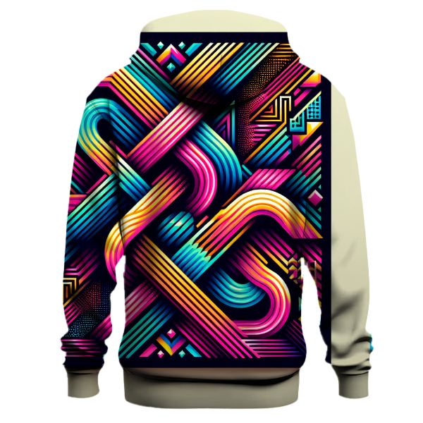 Neon Harmony Design Hoodie