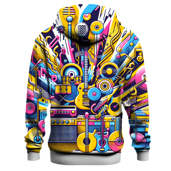 Radical Retro Music Waves Hoodie