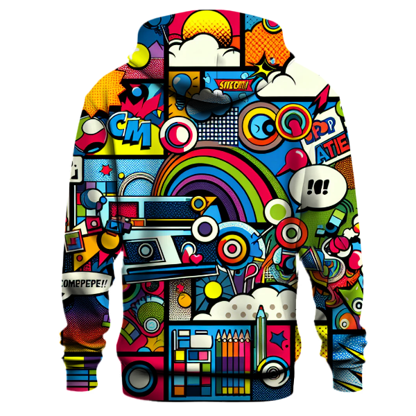Playful Pop Art Vision Hoodie