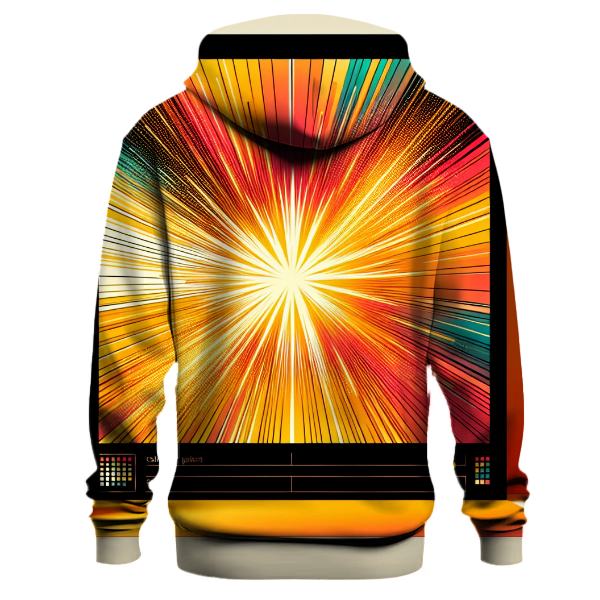 Starburst Gradient Design Hoodie