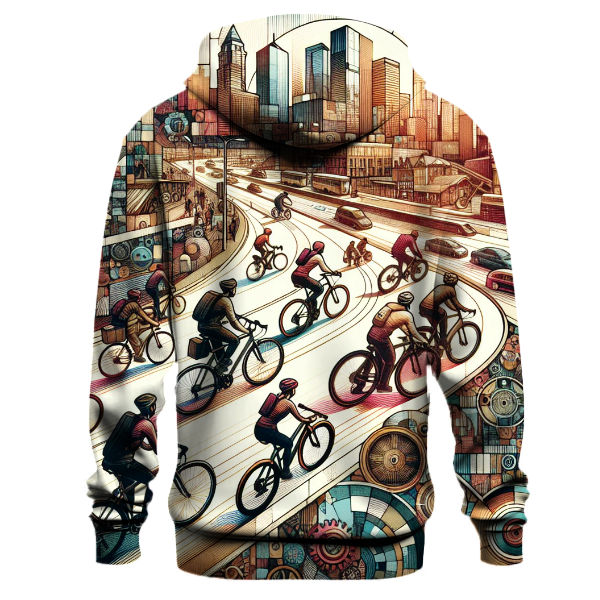 Cycling Cityscape Hoodie