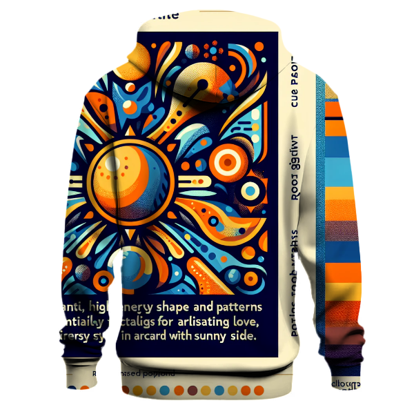 Abstract Summer Vibes Hoodie