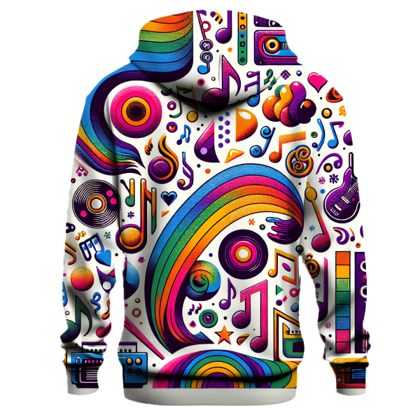 Colorful Music Notes Hoodie