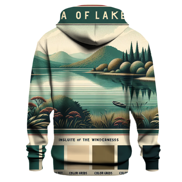 Serene Lakeside Reflections Hoodie