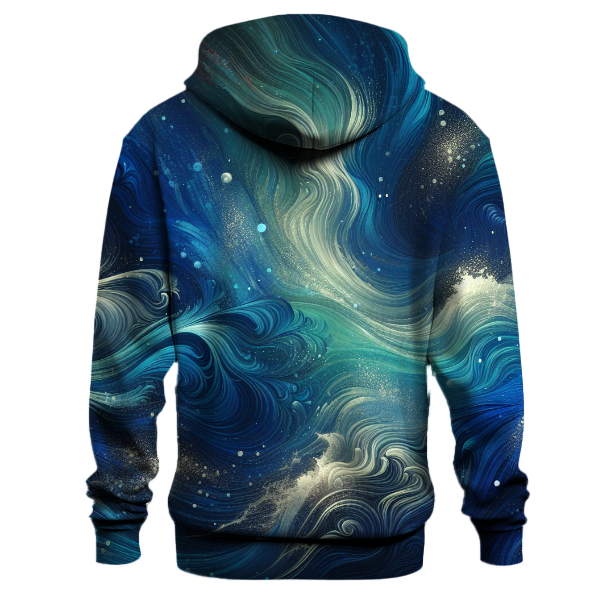 Cobalt Dreams Tie-dye Design Hoodie