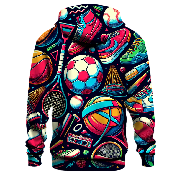 Classic 80s Sports Culture Hoodie