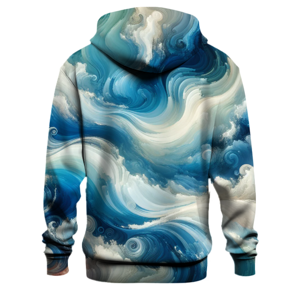 Radiant Ocean Waves Hoodie