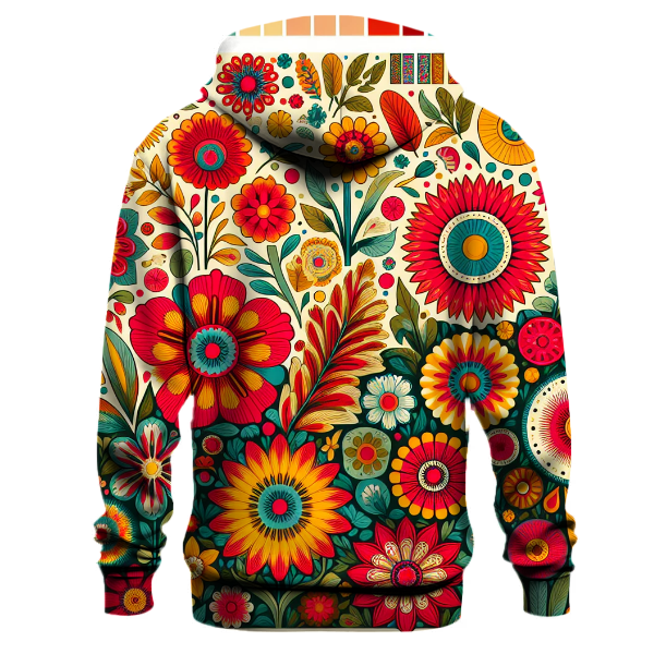 Funky Floral Medley Hoodie
