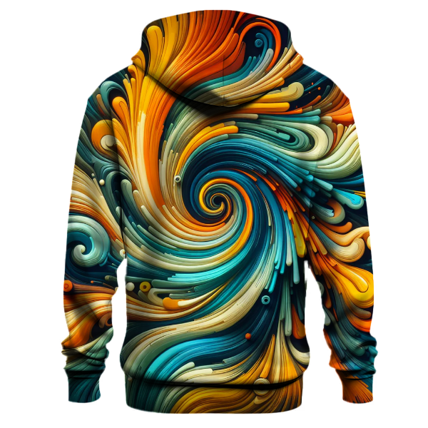 Groovy 70s Swirls Hoodie