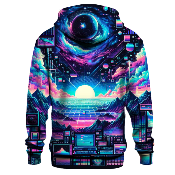 Glitch Art Galaxy Hoodie