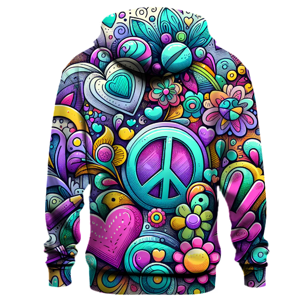 Peaceful Doodle Art Hoodie