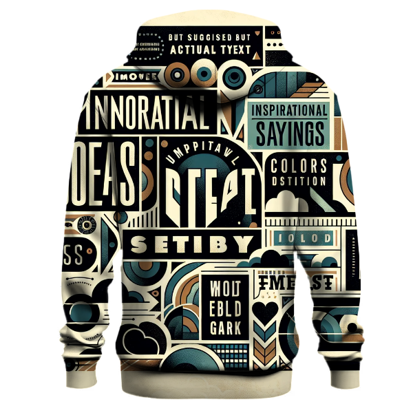 Inspirational Quotes Typography Hoodie