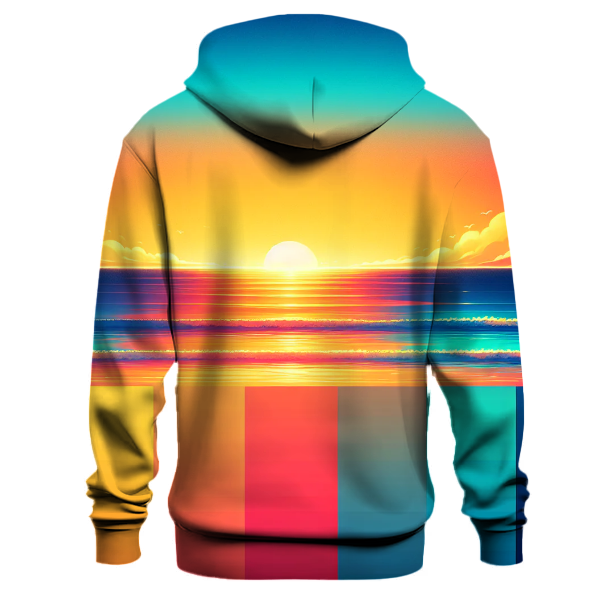 Tropical Sunset Illusion Hoodie