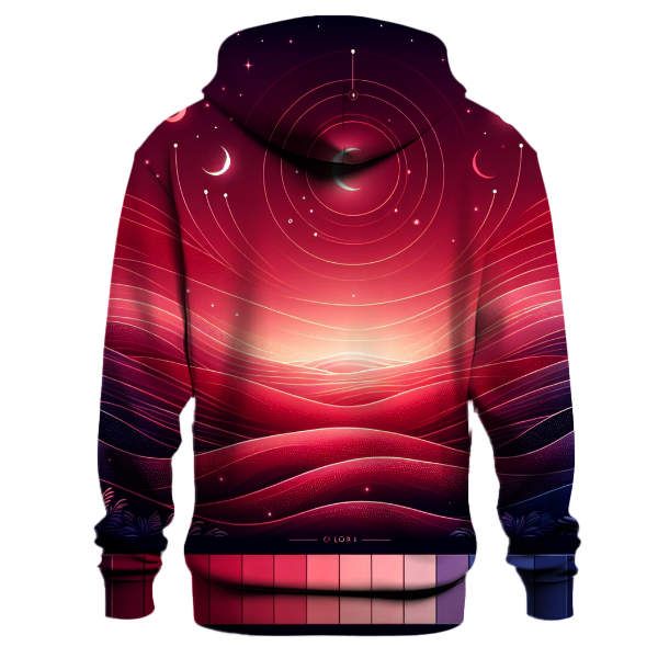 Crimson Moon Gradient Hoodie