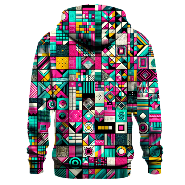 Funky 80s Mosaic Hoodie