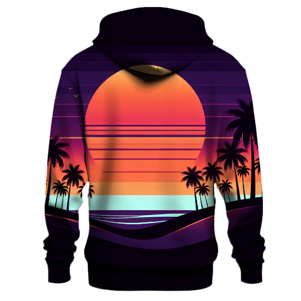 Tropical Sunset Dip Hoodie