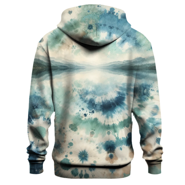 Serene Lakeside Tie-dye Hoodie