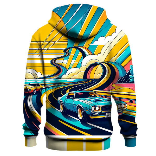 Retro Wave Road Trip Hoodie