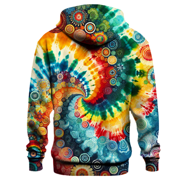 Rainbow Cascade Tie-Dye Hoodie