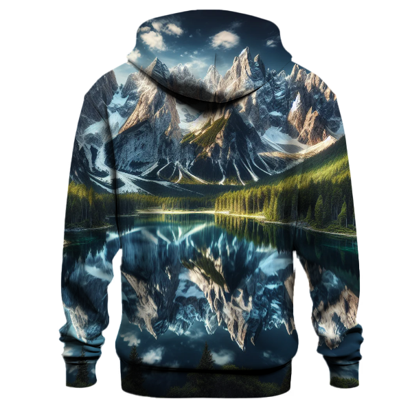 Tranquil Mountain Reflections Hoodie