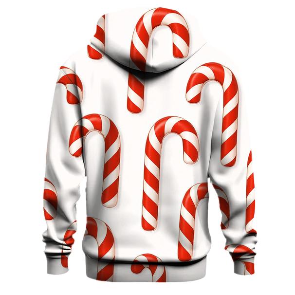 Peppermint Candy Cane Stripes Hoodie