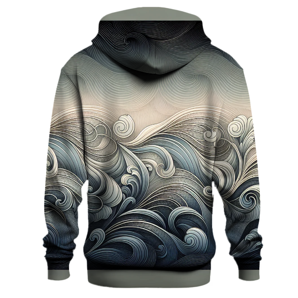 Elegant Silver Moonlight Hoodie