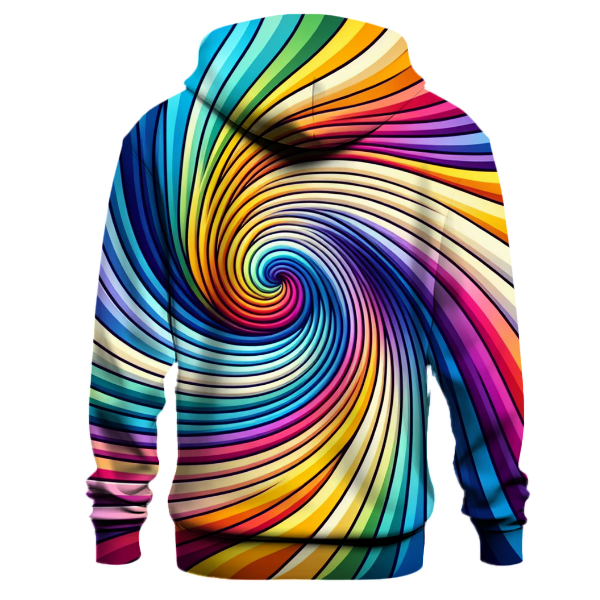 Retro Rainbow Spiral Hoodie