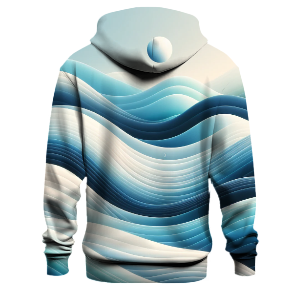 Icy Blue Wave Hoodie