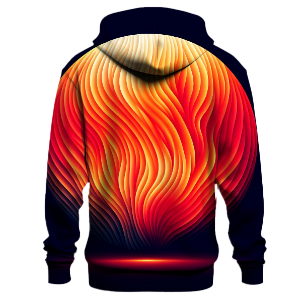 Fiery Sunset Fusion Hoodie