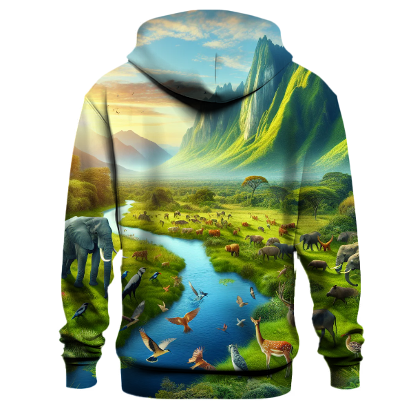 Majestic Wildlife Haven Hoodie