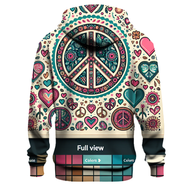 Hippie Peace Love Hoodie