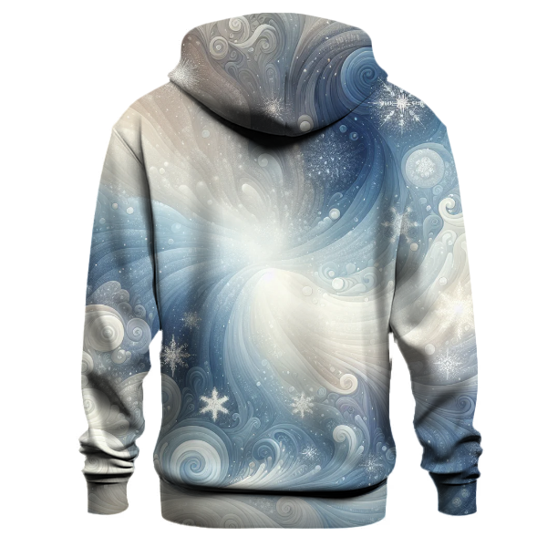 Glistening Snowfall Tie-dye Design Hoodie