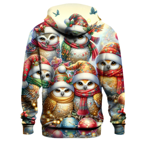 Holiday Joy Owl Friends Hoodie