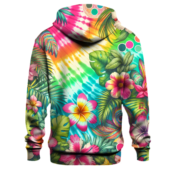 Tropical Splash Tie-dye Design Hoodie