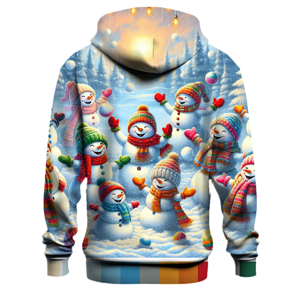 Cute Snowman Friends Hoodie