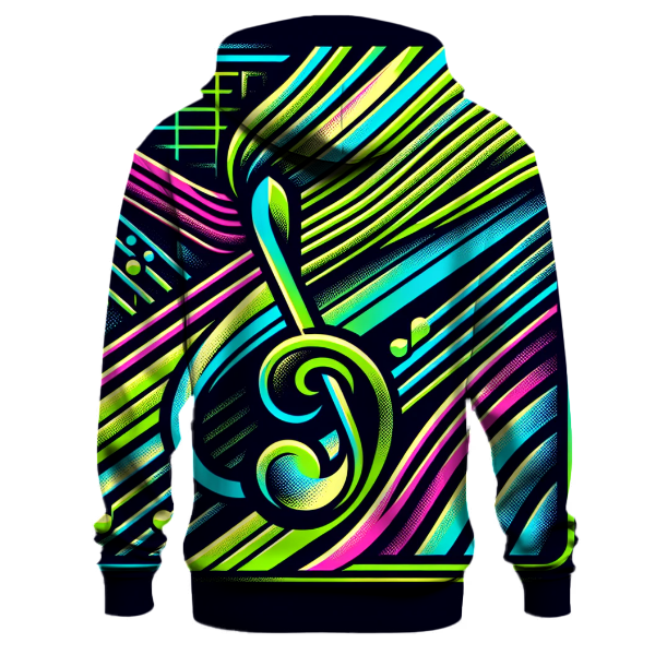 Neon Beat Wave Hoodie