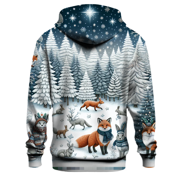 Frosty Woodland Creatures Hoodie
