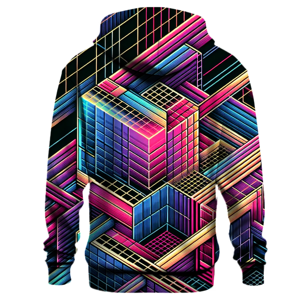 Grid Line Groove Hoodie