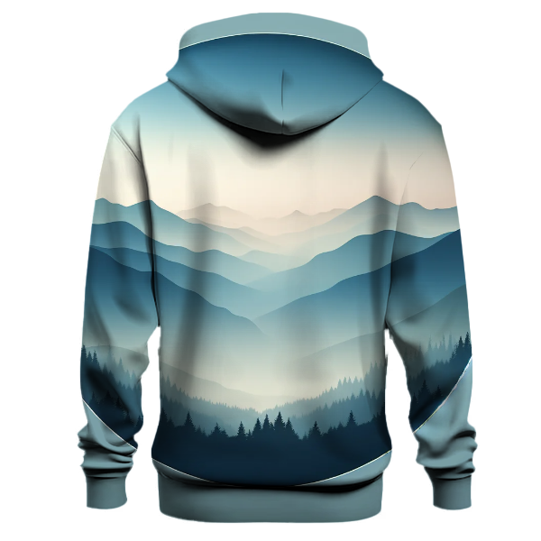 Misty Mountain Gradient Design Hoodie
