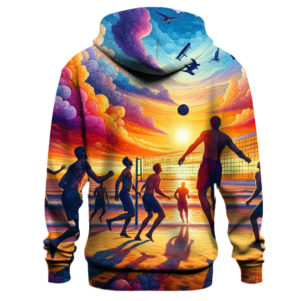 Volleyball Sunset Spike Hoodie