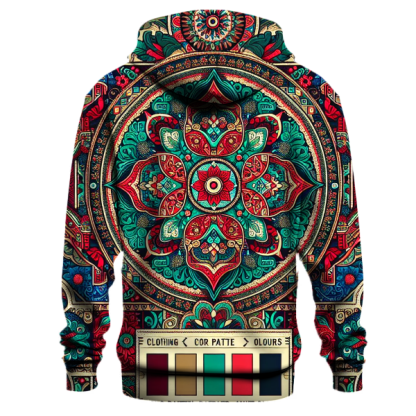 Radiant Boho Patch Hoodie