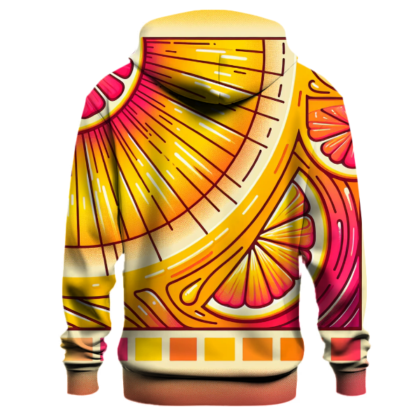 Citrus Sunrise Splash Hoodie