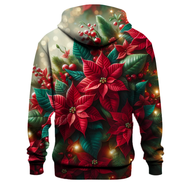 Festive Poinsettia Celebration Hoodie