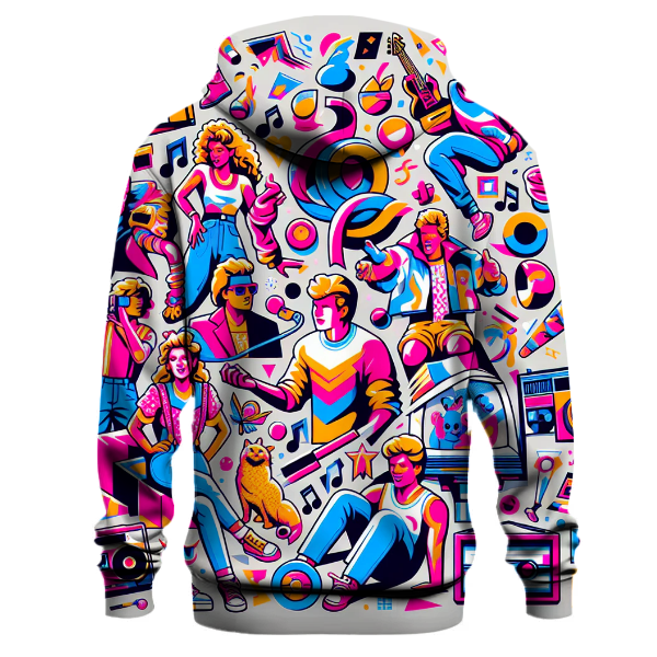 Classic 80s Pop Culture Icons Hoodie