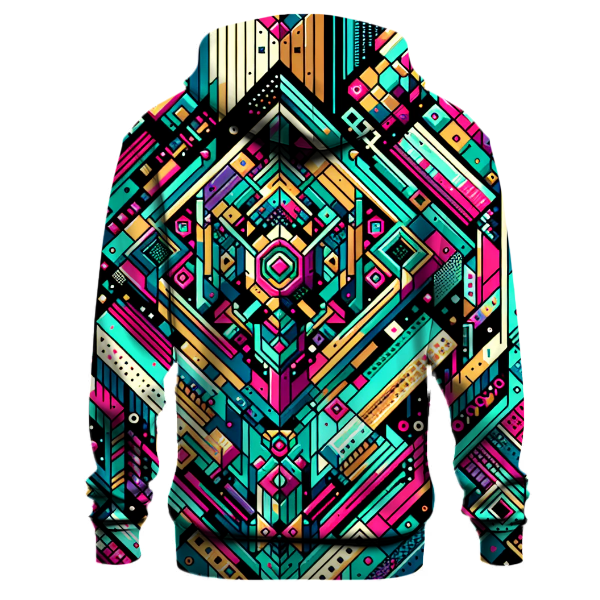 Prismatic Pixel Pulse Hoodie