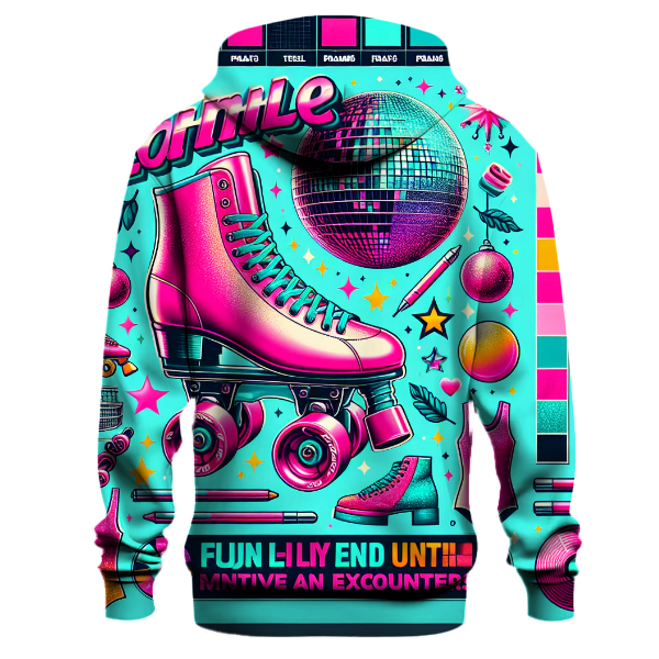 Neon Roller Disco Vibes Hoodie
