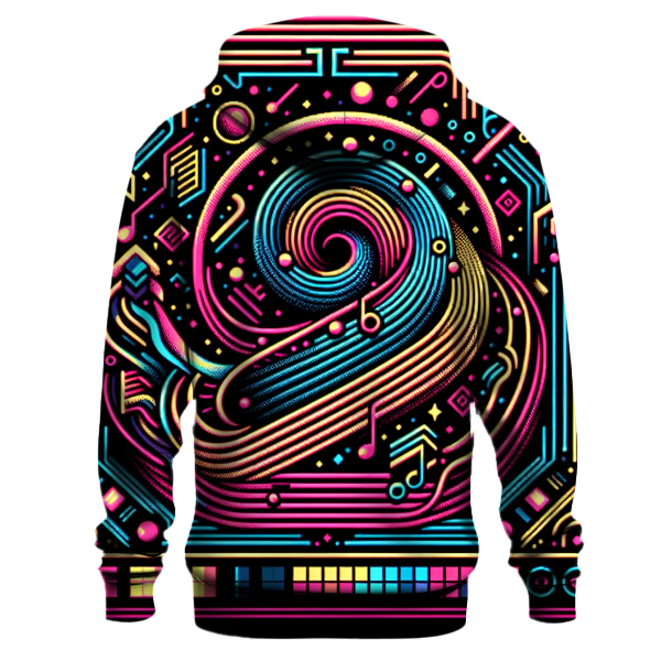 Neon Rhythm Rave Hoodie
