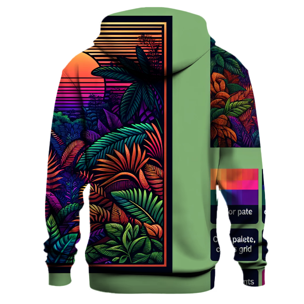 Jungle Sunset Tie-Dye Hoodie